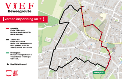 VIEF-Beweegroute